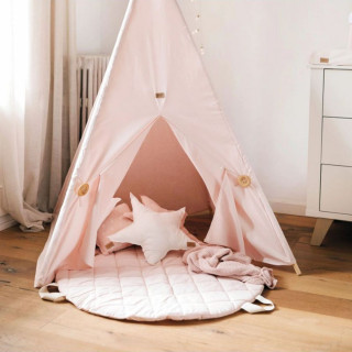 BonjourBebe prositrka za igranje 90x90 roze 