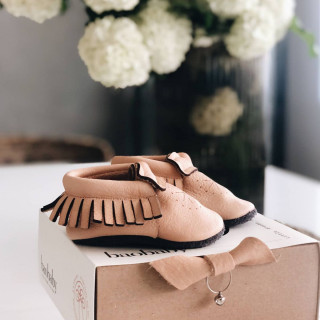 Baobaby pelice mokasine, vel XS (3-6m), Powder 