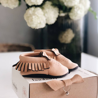 Baobaby pelice mokasine, vel M (9-18m), Powder 