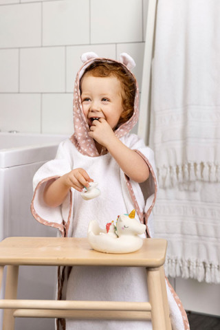 Vinter&Bloom pončo za kupanje Misty Rose 