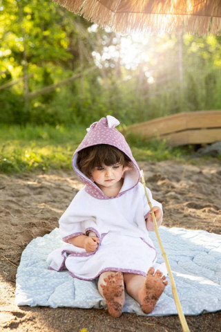 Vinter&Bloom pončo za kupanje Misty Rose 