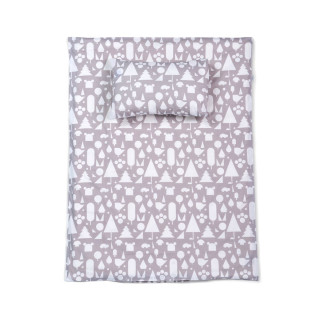 Stribbo posteljina 120 x 60 cm siva 