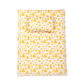 Stribbo posteljina 120 x 60 cm žuta 