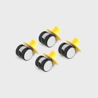 Modu kocke 4x caster wheels, 4x točkovi, žuti 