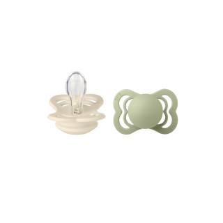 Bibs laža silikon Sage/Ivory veličina 2 