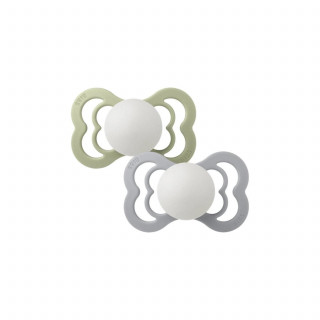 Bibs laža silikon Sage/Cloud night veličina 1 