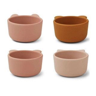 Liewood silikonske činije 4 pcs Malena, Rose multi 