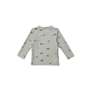 Liewood majica za kupanje dr Noah, vel68 Dove blue 