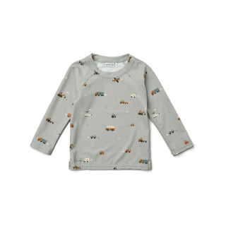 Liewood majica za kupanje dr Noah, vel68 Dove blue 