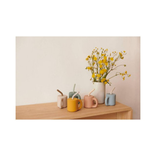 Liewood silikonska šolja sa slamčicom Jenna, Rose 