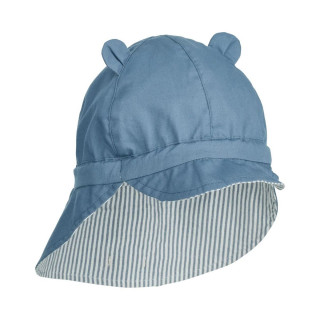 Liewood šešir sa dva lica Gorm vel 6/9m, Blue wave 