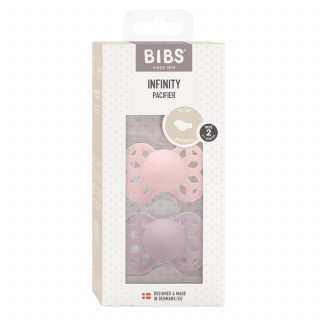 Bibs silikonska anatomska laža Infinity Lilac6-18m 