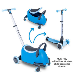 Yvolution guralica/trotinet 5u1 YgliderLuna,plava 