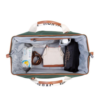 Child home Mommy Bag Signature, ručna torba zelena 