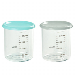 Beaba set tritan posuda 2 kom 240 ml, blue/grey 
