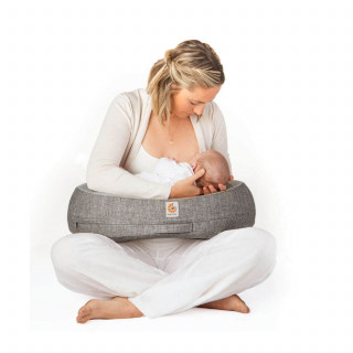 Ergobaby jastuk za dojenje s pojasom Sivi 