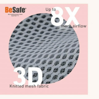 BeSafe a-s iZi Turn i-Size(61-105cm),Antracit mesh 