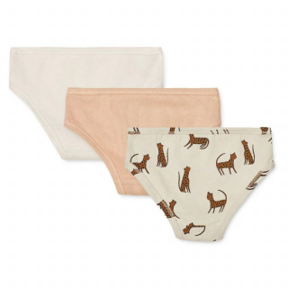 Liewood gaće 3 pcs Nanette, Leopard sandy 
