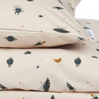 Liewood posteljina za decu Ingeborg, Space sandy 