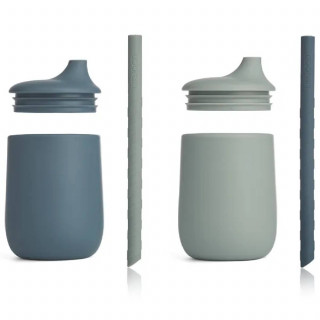 Liewood silik šolja sa slam Ellis 2pcs, WBlue/Dove 