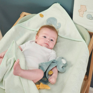 Nattou peškir Sally sa kapuljačom i rukavicama 