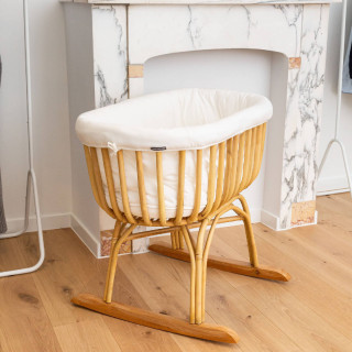 Child home Kolevka i ljuljaška od ratana off-white 