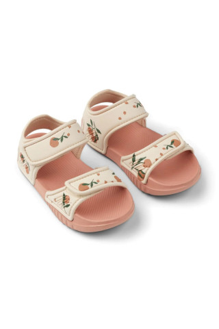 Liewood sandale Blumer, Peach/Sea shell 