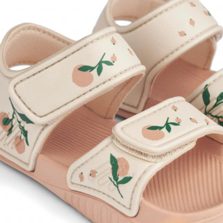 Liewood sandale Blumer, Peach/Sea shell 