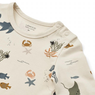 Liewood bodi benka Yanni 2kom, SeaCSandy/CrispW 