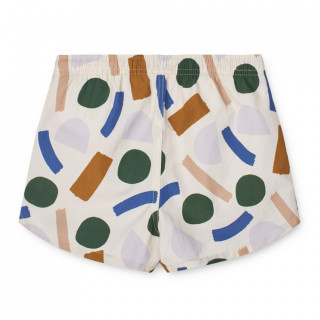 Liewood kupaći šorc Aiden,Paint strokes/Peppermint 