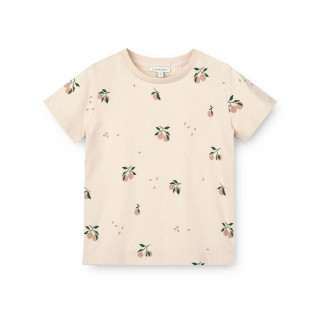 Liewood majica kk Apia, Peach/Sea shell 