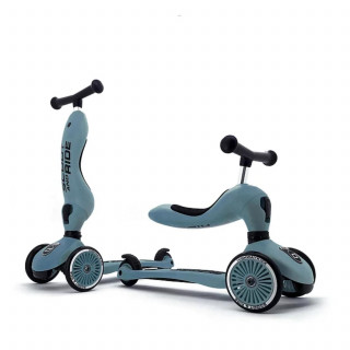 Scoot&Ride Trotinet 2u1 Highwaykick 1 Steel 