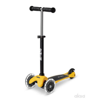 Micro trotinet Mini Deluxe Lite LED žuti 