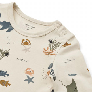 Liewood bodi benka Yanni 2kom, SeaCSandy/CrispW 