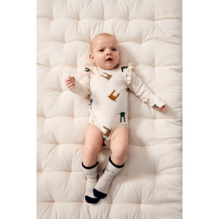 Liewood bodi benka Yanni 2kom,Bunny Sandy/Pale T 