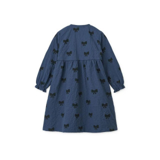 Liewood Cleo haljina,Bow / Indigo blue 