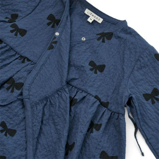 Liewood Cleo haljina,Bow / Indigo blue 