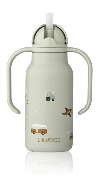 Liewood termos boca 250ml Kimmie,Vehicles/Dove blu 