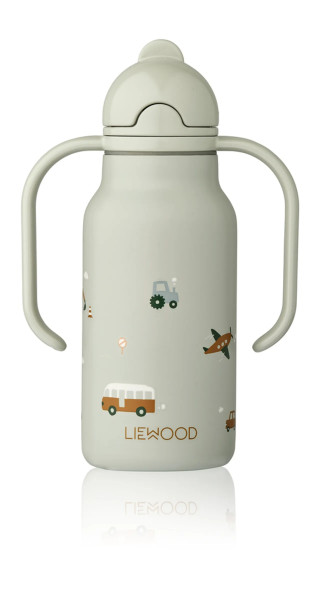 Liewood termos boca 250ml Kimmie,Vehicles/Dove blu 