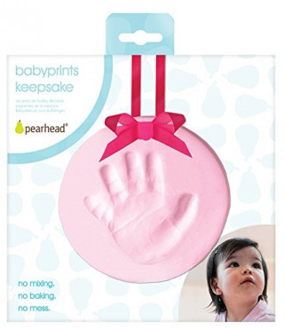 Pearhead otisak za stopalo ili ruku  u glini,roze 