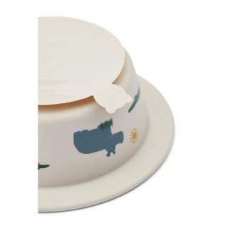 Liewood silikonske činije za hr Peony,2kom Safari 