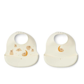 Liewood silik portikla 2pcs Ember,Elephant/Creme 