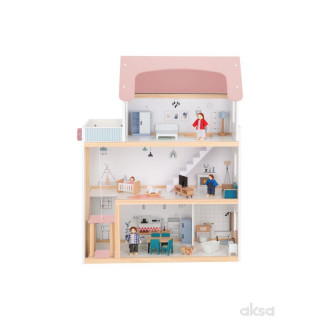 Cute&Cool drvena igračka kućica za lutke velika 