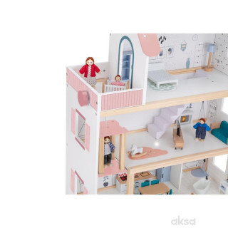 Cute&Cool drvena igračka kućica za lutke velika 