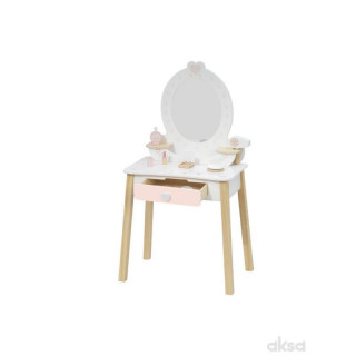 Cute&Cool drvena igračka make-up sto i stolica 