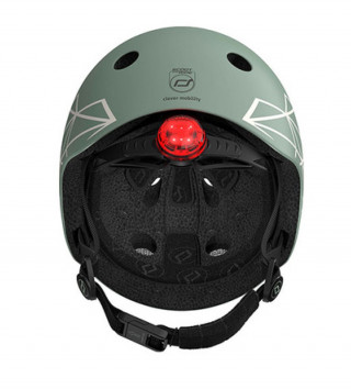 Scoot&Ride Kaciga XXS Green lines 