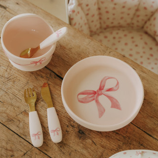 Elodie silikonski set za hranjenje rosie bow 