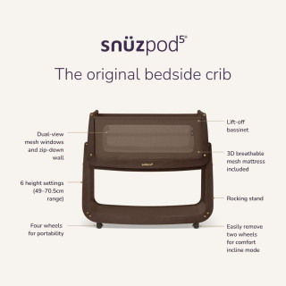SnuzPod kolevka za bebe, Chocolate 