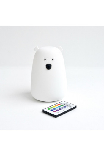 Rabbit n Friends lampa medved sa daljinskim bela 