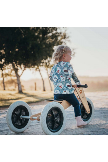 Wishbone tricikl drveni 3 u 1 Natural 